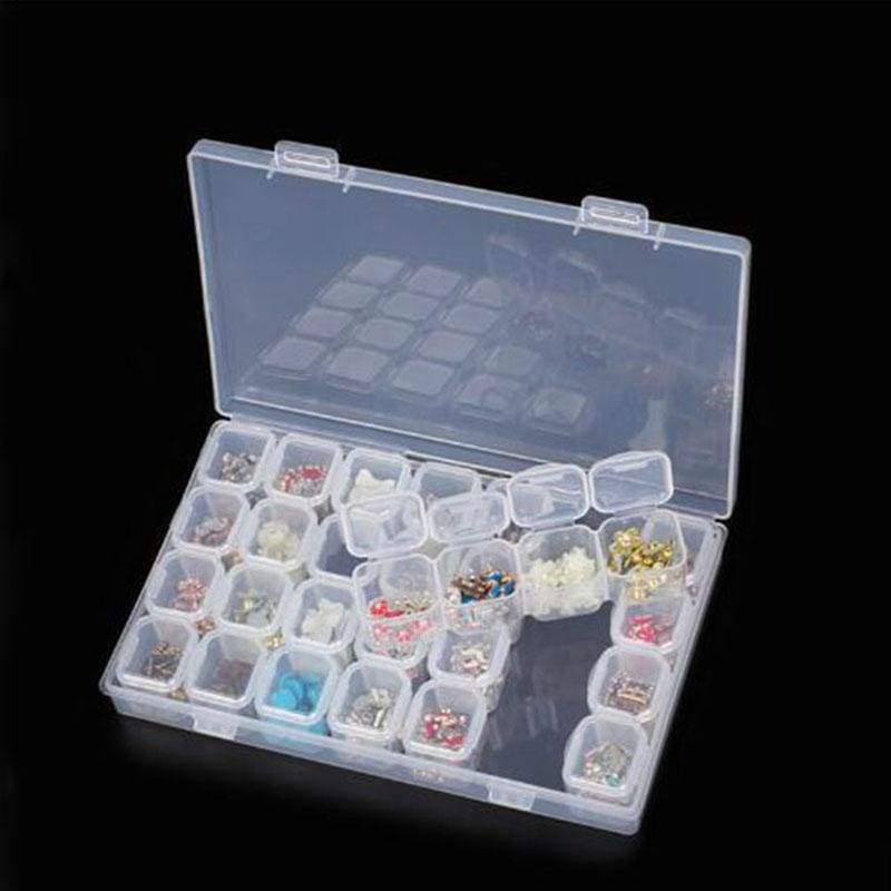 28-Slot Break-Apart Diamond Storage Box-5D DIY Diamond Painting , Diamond Painting kit