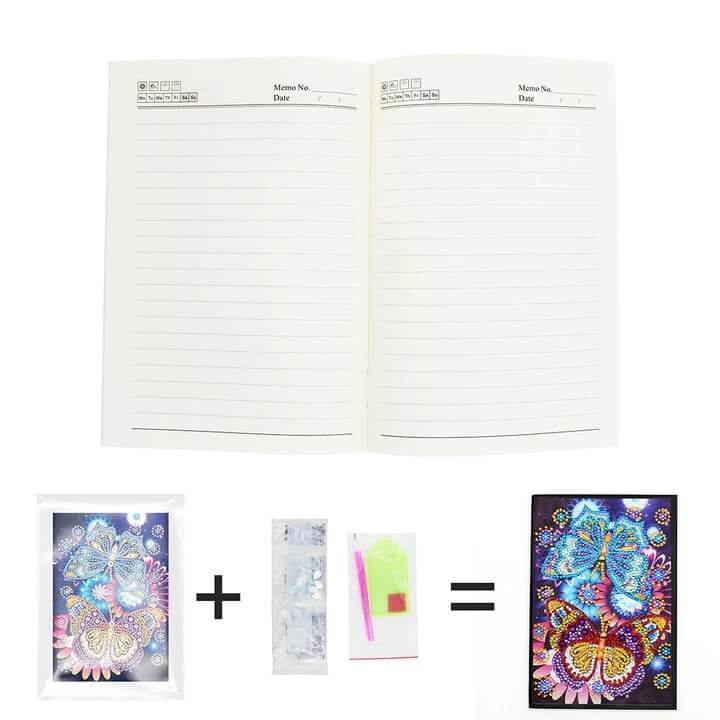 Butterfly Romance Diamond Painting Notebook