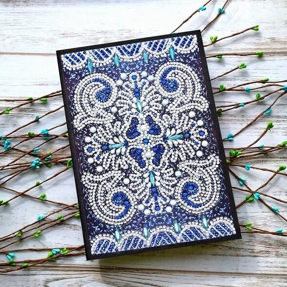 Shades Of Blue Diamond Painting Notebook