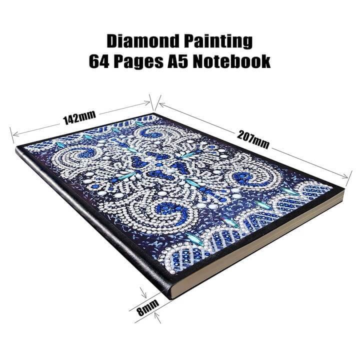 Shades Of Blue Diamond Painting Notebook