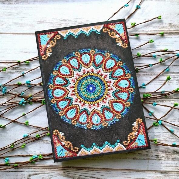 Blue Mandala Diamond Painting Notebook