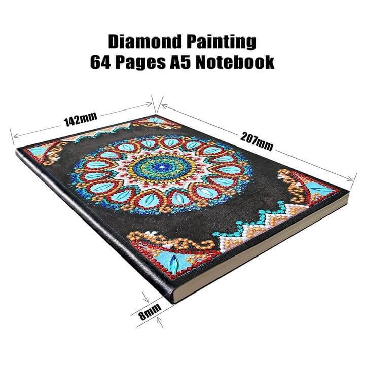 Blue Mandala Diamond Painting Notebook