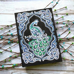Emerald Peacock Diamond Painting Notebook