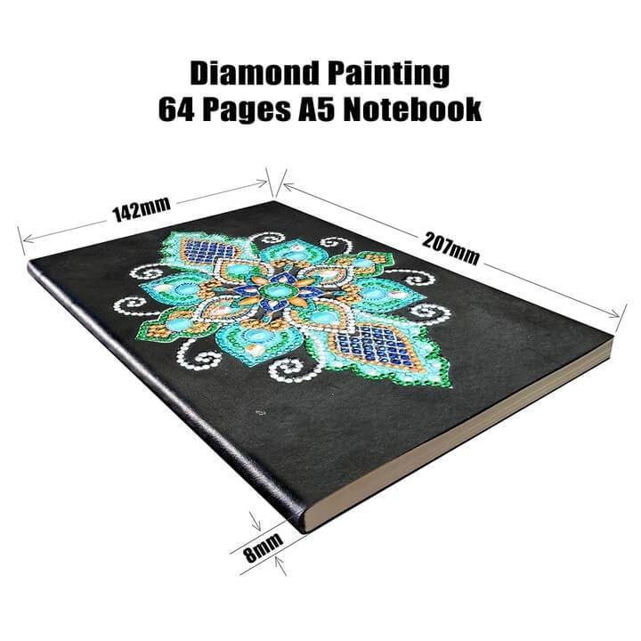 Blue Lotus Diamond Painting Notebook