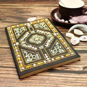 Gold Labyrinth Diamond Painting Notebook