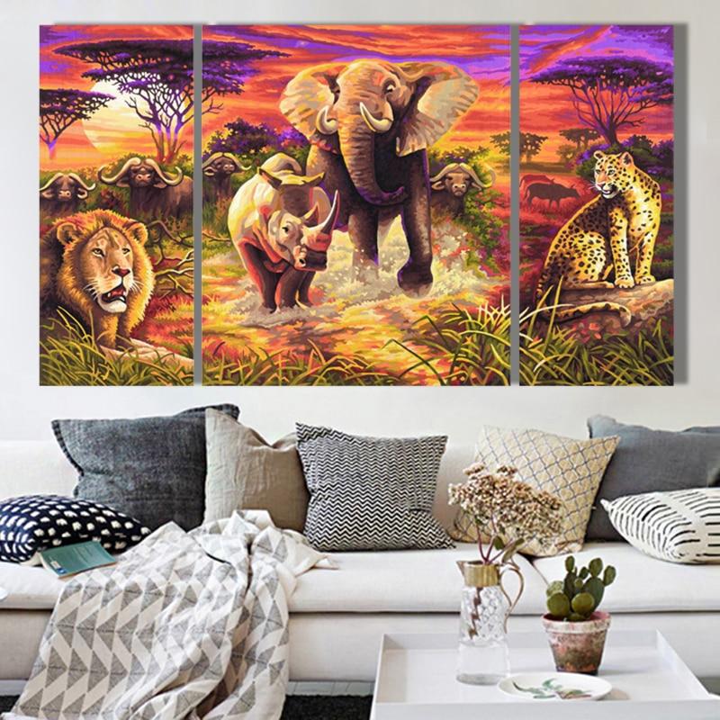 Savanna Panorama-5D DIY Diamond Painting , Diamond Painting kit