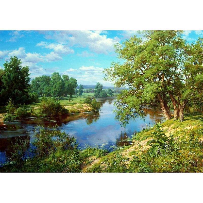 Summer Lake-5D DIY Diamond Painting , Diamond Painting kit