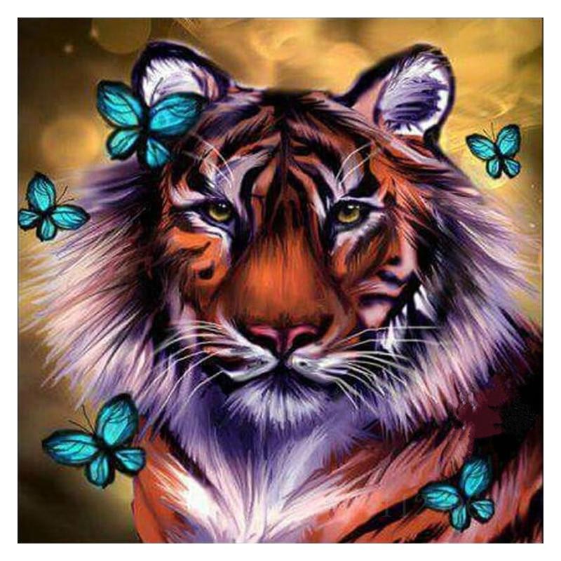 Tiger and Butterflies