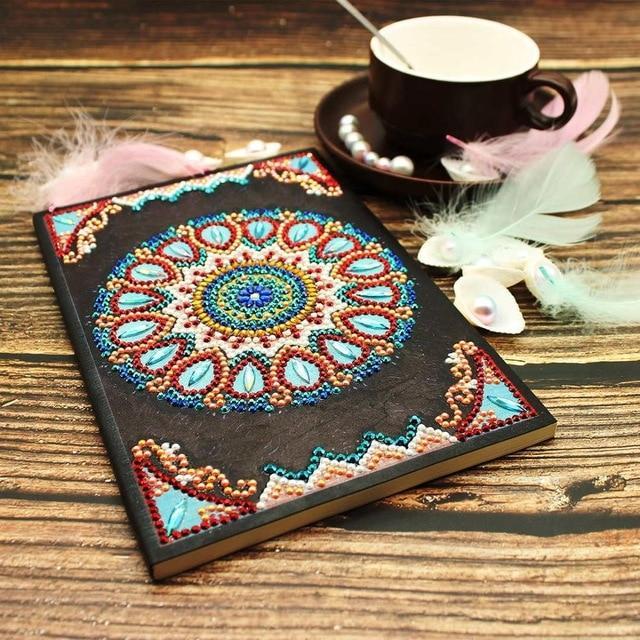 Blue Mandala Diamond Painting Notebook